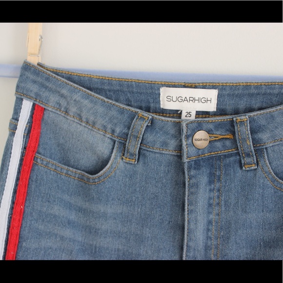 Red + Blue striped shorts - Picture 4 of 4